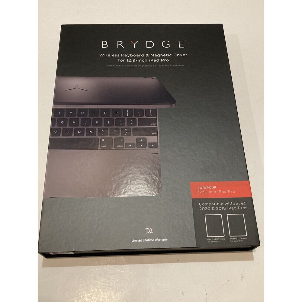 BRYDGE Wireless Keyboard & Magnetic Cover, IPAD PRO 12.9 2020 2018 3rd Gen